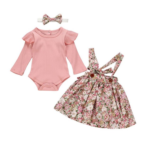 2pcs baby clothes sets newborn infant girls autumn romper tshirts +strap dress sets floral cute baby girl outfits suits, White
2pcs baby clothes sets newborn infant girls autumn romper tshirts +strap dress sets floral cute baby girl outfits suits, White