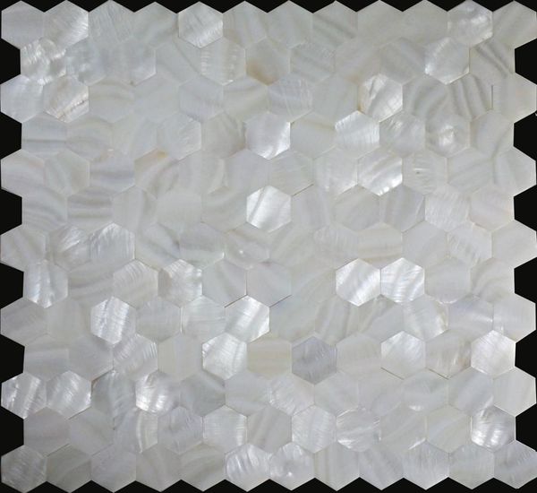supper white pearl of mother mosaic shell kitchen wall tile