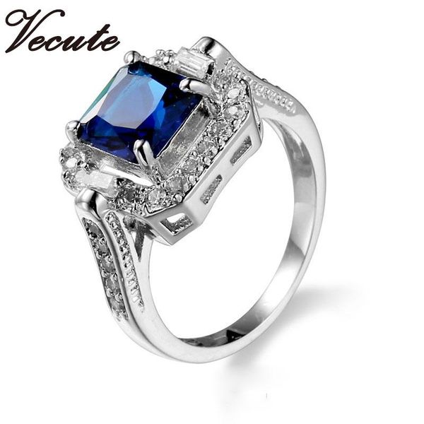 luxury 18k white gold plated blue crystal diamond ring for women wedding engagement jewelry made with swa elements wholesale, Golden;silver
luxury 18k white gold plated blue crystal diamond ring for women wedding engagement jewelry made with swa elements wholesale, Golden;silver