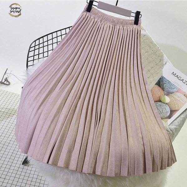 two 2019 layer autumn winter women suede skirt long pleated skirts womens saias midi faldas vintage women midi skirt, Black
two 2019 layer autumn winter women suede skirt long pleated skirts womens saias midi faldas vintage women midi skirt, Black