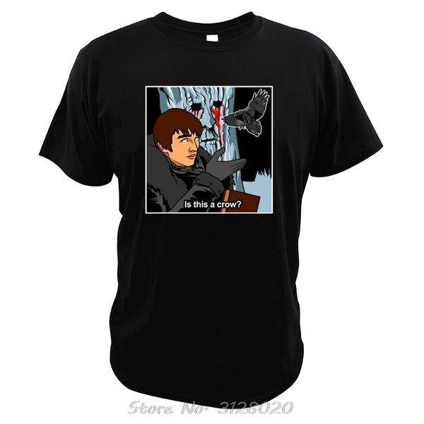 three eyed raven t shirt brandon stark is this a crow prophecy character tshirt men cotton tees t-shirt, White;black
three eyed raven t shirt brandon stark is this a crow prophecy character tshirt men cotton tees t-shirt, White;black