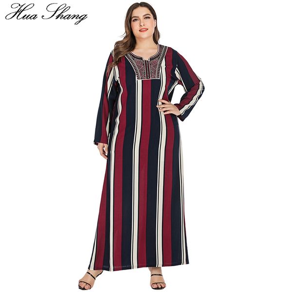 striped muslim dress plus size women summer long sleeve loose oversized maxi long dress tunic kaftan abaya dubai dresses, Red
striped muslim dress plus size women summer long sleeve loose oversized maxi long dress tunic kaftan abaya dubai dresses, Red