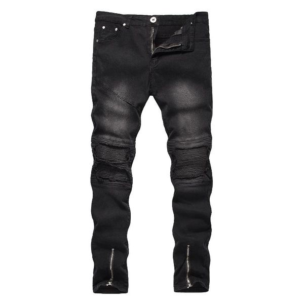 england 2018 spring and autumn new style men casual fashion occident fashion with holes jeans, Blue
england 2018 spring and autumn new style men casual fashion occident fashion with holes jeans, Blue