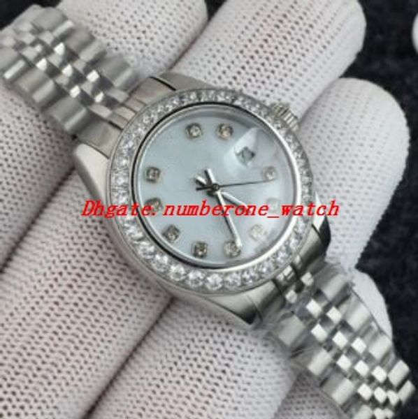 3 style lady watch 179384 26mm white dial automatic stainless steel bracelet women watch luxury wristwatch, Slivery;brown
3 style lady watch 179384 26mm white dial automatic stainless steel bracelet women watch luxury wristwatch, Slivery;brown