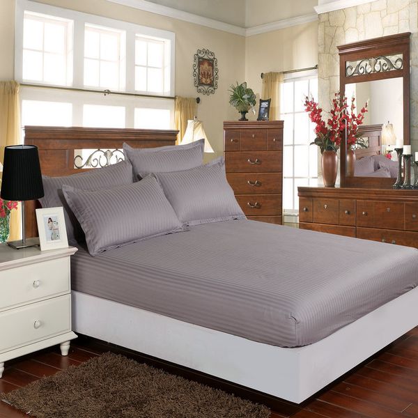 100% cotton solid color fitted sheet stripe mattress cover four corners with elastic band bed sheet l bedding wholesale
100% cotton solid color fitted sheet stripe mattress cover four corners with elastic band bed sheet l bedding wholesale