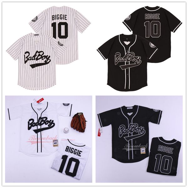 movie mens biggie smalls jersey notorious b.i.g. bad boy baseball jersey #10 biggie stitched basketball shirts embroidered white black
movie mens biggie smalls jersey notorious b.i.g. bad boy baseball jersey #10 biggie stitched basketball shirts embroidered white black