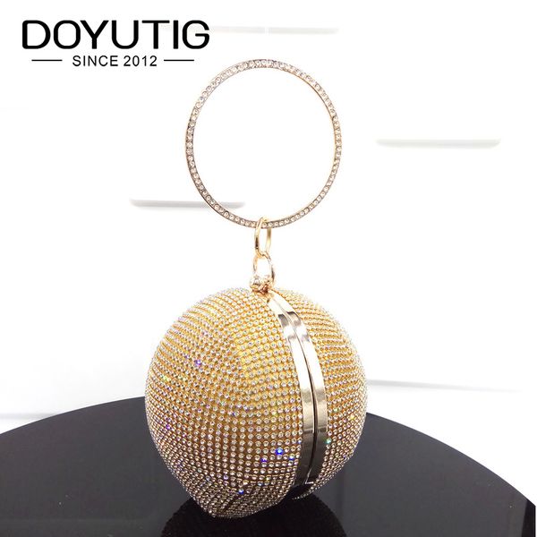 doyutig luxury women's round ball rhinestone evening bags shining crystal day clutch bags female crossbody for party a151
doyutig luxury women's round ball rhinestone evening bags shining crystal day clutch bags female crossbody for party a151