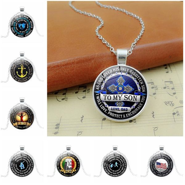 new products accessories to my son time stone lettered necklace alloy glass pendant ornaments, Silver
new products accessories to my son time stone lettered necklace alloy glass pendant ornaments, Silver