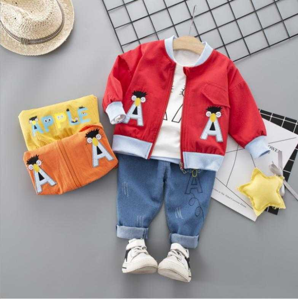 2020 spring new children's long-sleeved suit 0-2-3 years old baby spring and autumn korean three-piece suit, White
2020 spring new children's long-sleeved suit 0-2-3 years old baby spring and autumn korean three-piece suit, White