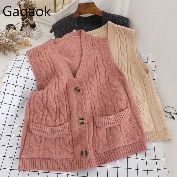 gagaok women knitted office lady vest spring autumn new solid pockets v-neck retro slim female fashion korean harajuku vests top, Black;white
gagaok women knitted office lady vest spring autumn new solid pockets v-neck retro slim female fashion korean harajuku vests top, Black;white