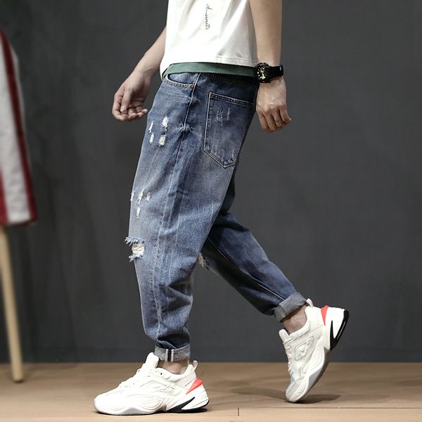 japanese style fashion men jeans loose fit vintage designer ripped harem pants retro blue streetwear destroyed hip hop jeans men
japanese style fashion men jeans loose fit vintage designer ripped harem pants retro blue streetwear destroyed hip hop jeans men