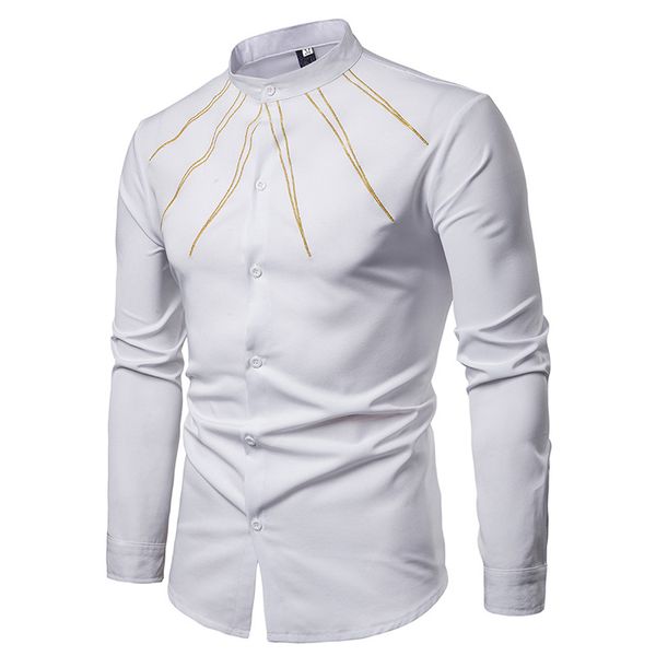 men's shirt fashion black dress shirts 2019 fashion embroidery long sleeve shirt men business casual male social, White;black
men's shirt fashion black dress shirts 2019 fashion embroidery long sleeve shirt men business casual male social, White;black