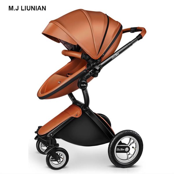 m.j liunian baby stroller eggshell seat design portable children trolley infant leather high landscape cart 2 in 1
m.j liunian baby stroller eggshell seat design portable children trolley infant leather high landscape cart 2 in 1