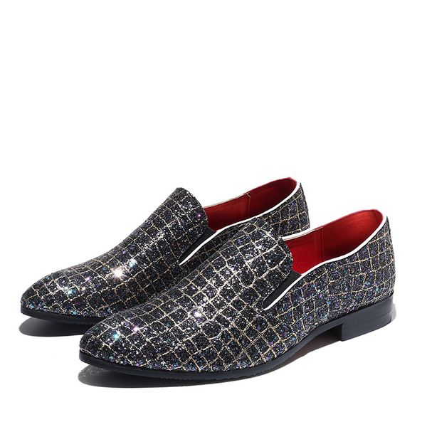 men casual plaid leather shoes classic loafers oxfords mens shoes formal wedding party dress zapatos de hombre, Black
men casual plaid leather shoes classic loafers oxfords mens shoes formal wedding party dress zapatos de hombre, Black