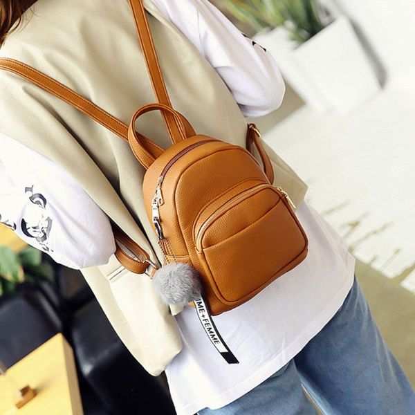 women pu leather backpacks mini cute travel rucksack ball pendant shoulder handbags school bag
women pu leather backpacks mini cute travel rucksack ball pendant shoulder handbags school bag