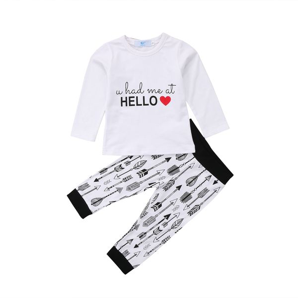 2020 весна новый малыш kid baby boy девушка с длинным рукавом день святого валентина привет сердца футболки прекрасные стрелка pant outfit s, White
2020 весна новый малыш kid baby boy девушка с длинным рукавом день святого валентина привет сердца футболки прекрасные стрелка pant outfit s, White