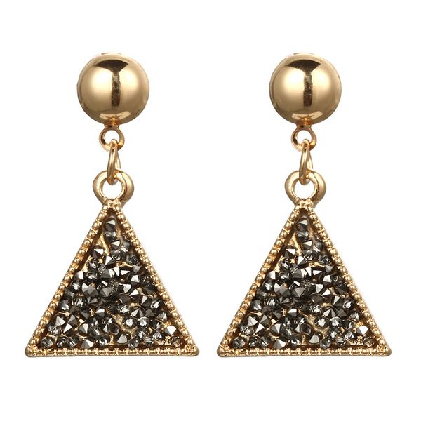 korean style gold color geometric temperament dangle earrings pave black earrings female personality party jewelry, Silver
korean style gold color geometric temperament dangle earrings pave black earrings female personality party jewelry, Silver