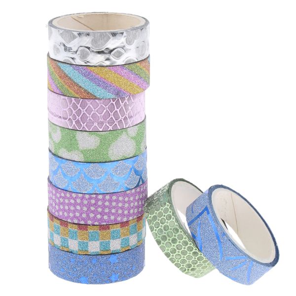 10шт glitter ленты липкий клей diy ленты красочные washi маскировка ленты
10шт glitter ленты липкий клей diy ленты красочные washi маскировка ленты