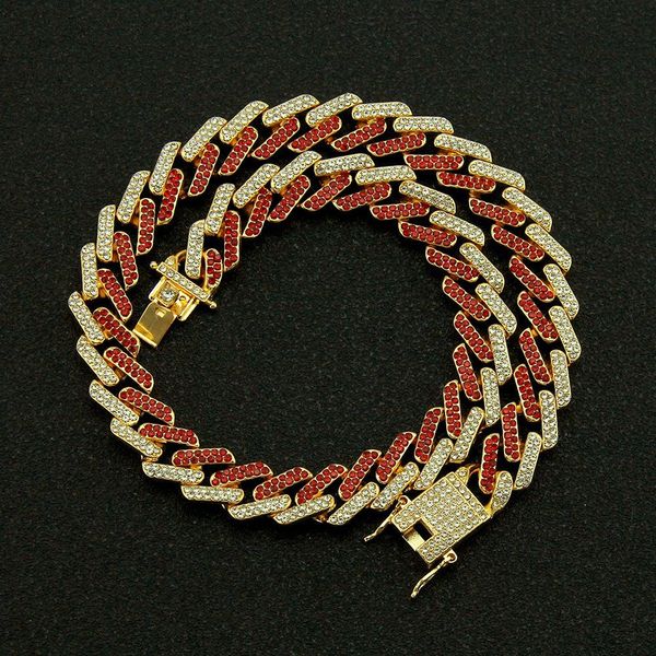 fashion- designer hip hop red blue diamond cuban link chain necklace miami rapper bijoux mens chains jewelry diamond jewelry for women men, Silver
fashion- designer hip hop red blue diamond cuban link chain necklace miami rapper bijoux mens chains jewelry diamond jewelry for women men, Silver