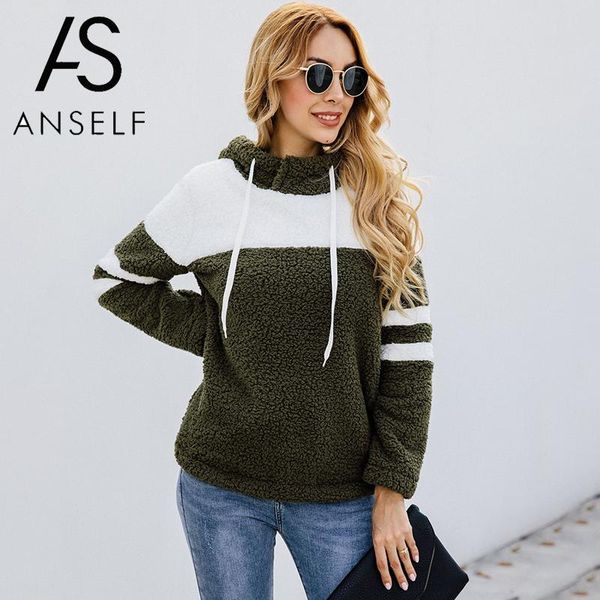 2019 autumn winter flurry warm sweatshirts women shaggy hoodies patchwork hooded long sleeve streetwear female casual streetwear, Black
2019 autumn winter flurry warm sweatshirts women shaggy hoodies patchwork hooded long sleeve streetwear female casual streetwear, Black