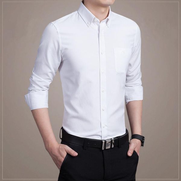 2019 new men shirts business long sleeve turn-down collar 100% cotton male shirt slim fit popular design -5xl, White;black
2019 new men shirts business long sleeve turn-down collar 100% cotton male shirt slim fit popular design -5xl, White;black