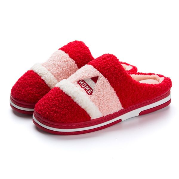mixed color couple warm cotton slippers female models suede round head indoor cotton slippers platform winter women, Black
mixed color couple warm cotton slippers female models suede round head indoor cotton slippers platform winter women, Black