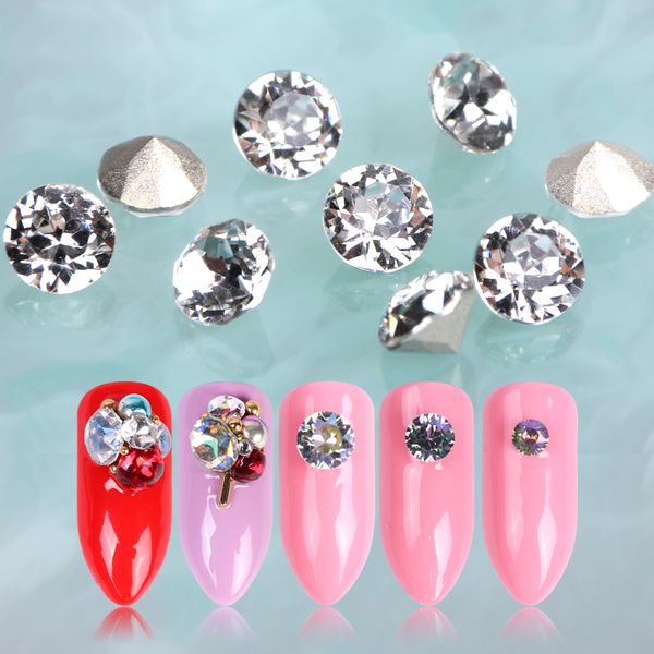 10pcs rhinestones for nail 3d charms crystal round diamond nail art decorations gold sharp base gems nails accessories be990, Silver;gold
10pcs rhinestones for nail 3d charms crystal round diamond nail art decorations gold sharp base gems nails accessories be990, Silver;gold