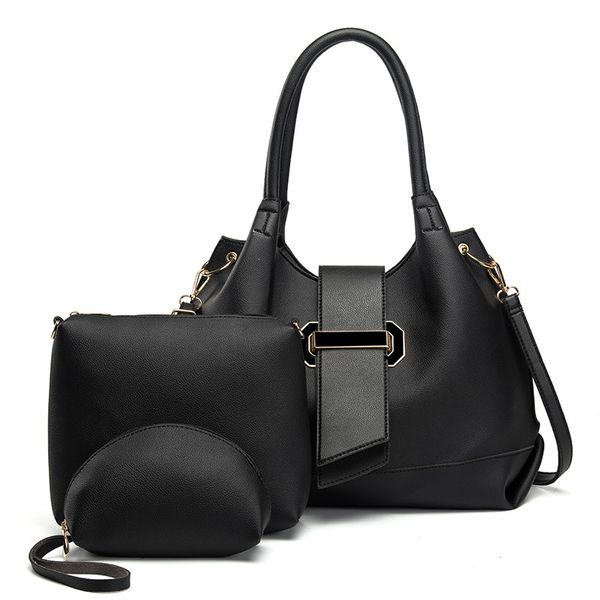 pu bags 2019 new picture of cross-border european and american style shoulder bag mobile messenger three-piece handbag
