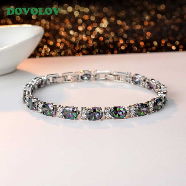 dovolov colorful cubic zircon bracelets for women wristband girlfriend wife gifts women's jewelry 18cm d354, White
dovolov colorful cubic zircon bracelets for women wristband girlfriend wife gifts women's jewelry 18cm d354, White