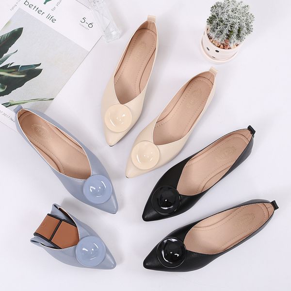pointy round buckle women shallow single shoes soft sole foldable-up flats women casual espadrilles microfiber loafers, Black
pointy round buckle women shallow single shoes soft sole foldable-up flats women casual espadrilles microfiber loafers, Black