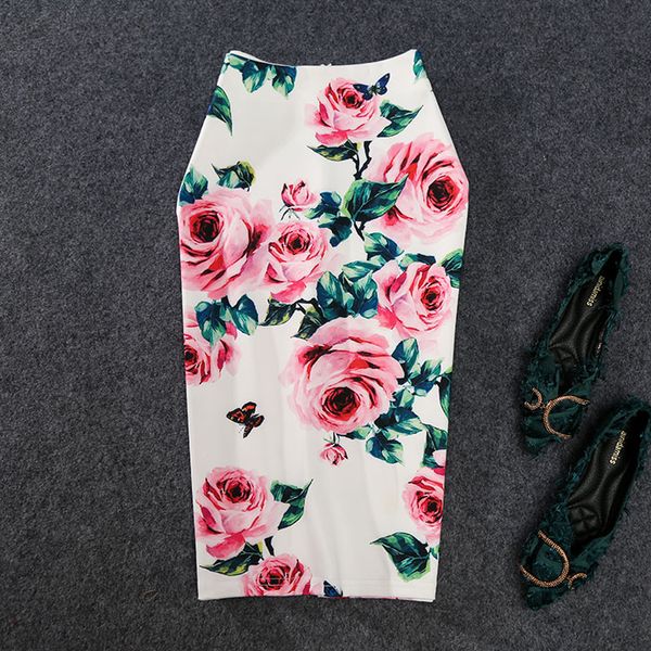 skirts women summer print flowers pencil skirt casual knee-length plus size faldas mujer moda jupe femme, Black
skirts women summer print flowers pencil skirt casual knee-length plus size faldas mujer moda jupe femme, Black