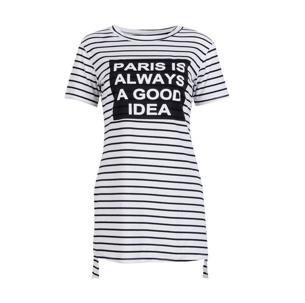 woman clothing 2017 casual women summer tee t-shirt fashion cotton short sleeve striped printed loose women's t shirts, White
woman clothing 2017 casual women summer tee t-shirt fashion cotton short sleeve striped printed loose women's t shirts, White