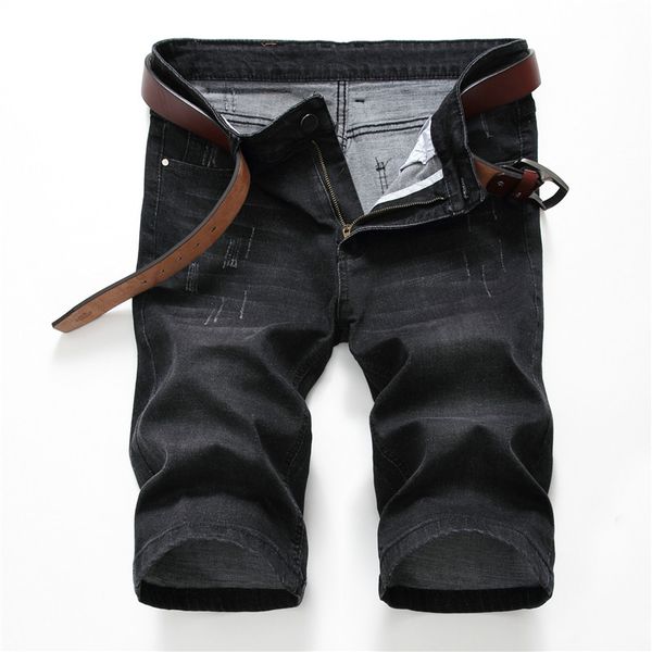 new classic stretch men's jeans capri fashion jeans shorts men's straight slim fit bermuda short breathable denim shorts male, Blue
new classic stretch men's jeans capri fashion jeans shorts men's straight slim fit bermuda short breathable denim shorts male, Blue