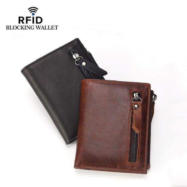 fashion men's rfid blocking genuine leather wallet zipper around id card window bifold holder money clip, Red;black
fashion men's rfid blocking genuine leather wallet zipper around id card window bifold holder money clip, Red;black