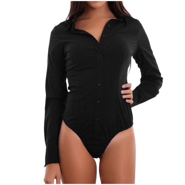 women career style slim bodysuits long sleeve button shirts briefs jumpsuits black bodysuit body femme manche longue t#, Black;white
women career style slim bodysuits long sleeve button shirts briefs jumpsuits black bodysuit body femme manche longue t#, Black;white