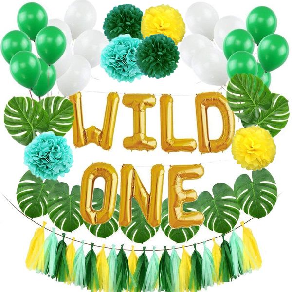 wild one kids first birthday balloons artificial tropical palm leaves baby girl boy birthday jungle party decoration supplies
wild one kids first birthday balloons artificial tropical palm leaves baby girl boy birthday jungle party decoration supplies