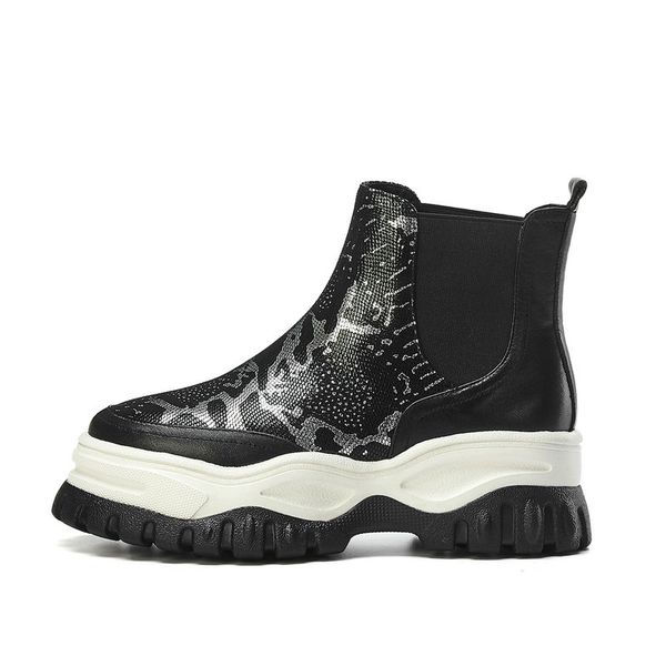 brand genuine leather boots women ankle boots handmade platform heels comfortable shoes women autumn winter, Black
brand genuine leather boots women ankle boots handmade platform heels comfortable shoes women autumn winter, Black