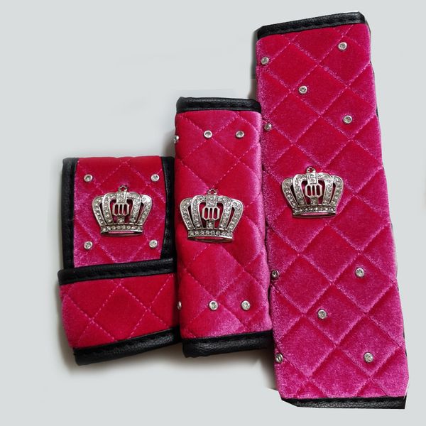 rhinestones plush car safety seat belt cover shoulder pad crystal diamond crown auto gear shift hand brake case car accessories
rhinestones plush car safety seat belt cover shoulder pad crystal diamond crown auto gear shift hand brake case car accessories