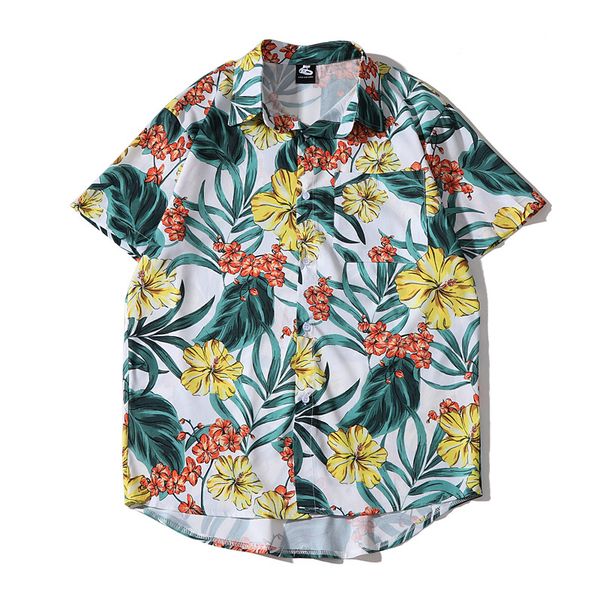 japanese retro vetiver short sleeve shirt men chic loose hawaiian floral shirt beach lovers men and women, White;black
japanese retro vetiver short sleeve shirt men chic loose hawaiian floral shirt beach lovers men and women, White;black