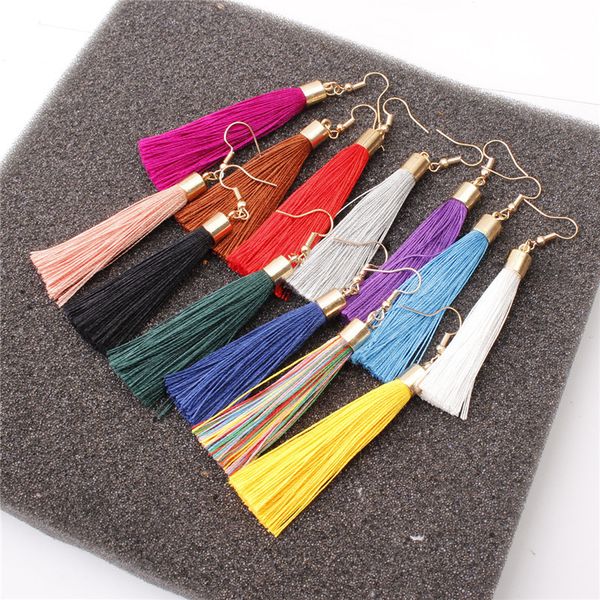 zchlgr fashion bohemian tassel long earrings white red silk fabric drop dangle tassel earrings for women 2019 jewelry, Silver
zchlgr fashion bohemian tassel long earrings white red silk fabric drop dangle tassel earrings for women 2019 jewelry, Silver