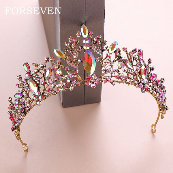vintage colorful crystal tiara for brides hair accessories bride crystal tiara headband crown and headpieces bride headdress, White;golden
vintage colorful crystal tiara for brides hair accessories bride crystal tiara headband crown and headpieces bride headdress, White;golden