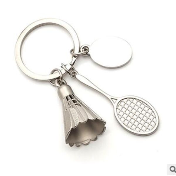 new classic creative keychain badminton racket key chain badminton personality key chain simulation badminton racket pendant, Silver
new classic creative keychain badminton racket key chain badminton personality key chain simulation badminton racket pendant, Silver
