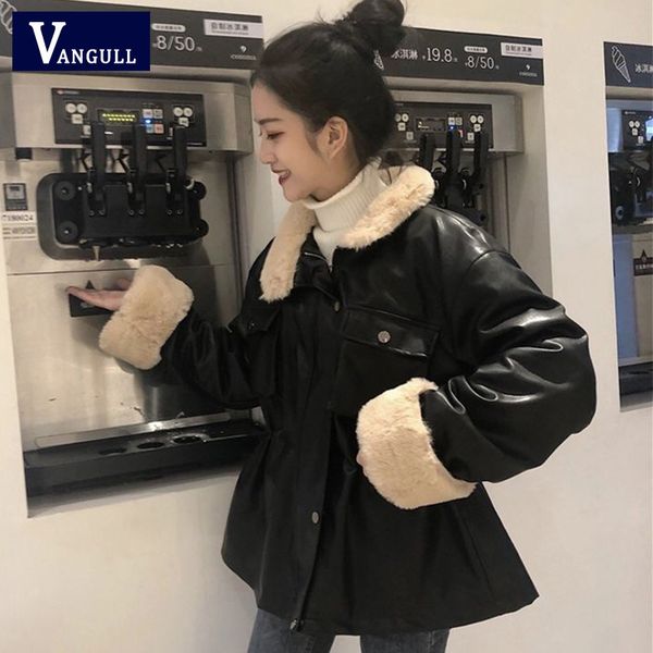 vangull новый осень зима женщины искусственная кожа куртка свободного покроя теплый меховой подкладке куртки, регулировки талии черный кожан, Black
vangull новый осень зима женщины искусственная кожа куртка свободного покроя теплый меховой подкладке куртки, регулировки талии черный кожан, Black