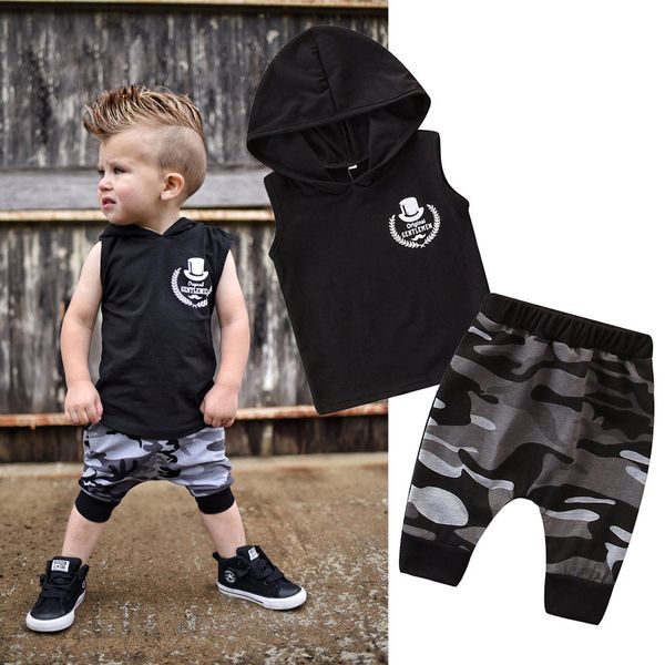summer infant baby boys set kids sleeveless hooded tshirt + camouflage shorts kids 2pcs set children outfits set 14515, White
summer infant baby boys set kids sleeveless hooded tshirt + camouflage shorts kids 2pcs set children outfits set 14515, White