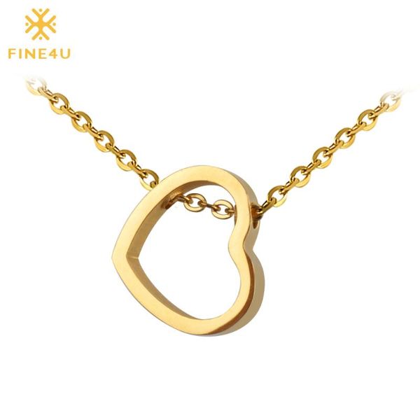 2020 new fine4u n057 tiny heart shape pendant necklace for women 316l stainless steel chain necklaces fashion girl necklace gift, Silver
2020 new fine4u n057 tiny heart shape pendant necklace for women 316l stainless steel chain necklaces fashion girl necklace gift, Silver