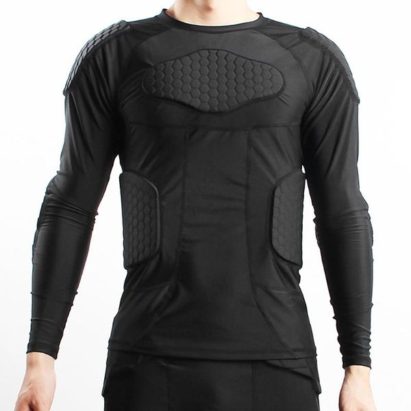 men padded compression shirt multiple pad protective gear for football baseball soccer basketball volleyball training bike ski, Black;blue
men padded compression shirt multiple pad protective gear for football baseball soccer basketball volleyball training bike ski, Black;blue