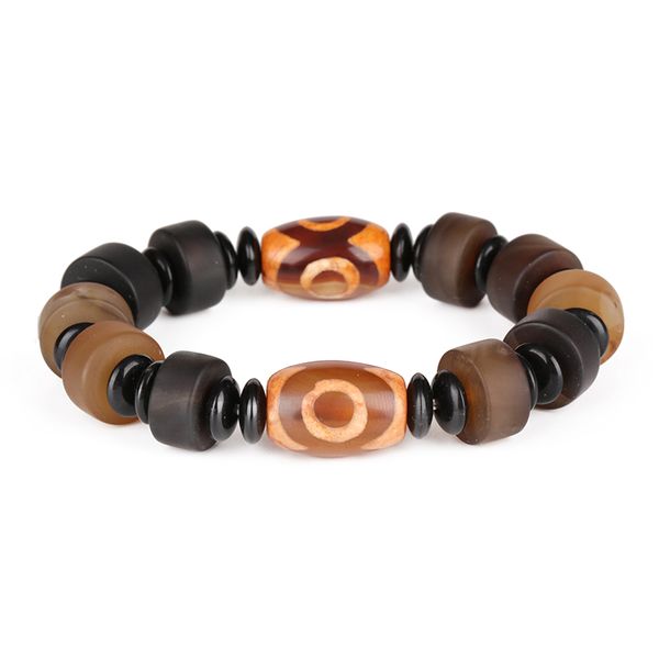 big tube cylinder matte dark brown green yellow black onyx semi precious stone tibetan buddhism beads bracelet for man, Golden;silver
big tube cylinder matte dark brown green yellow black onyx semi precious stone tibetan buddhism beads bracelet for man, Golden;silver