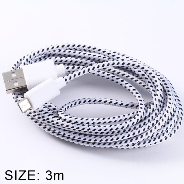 colorful round nylon fabric braided data charging cable 3m
colorful round nylon fabric braided data charging cable 3m