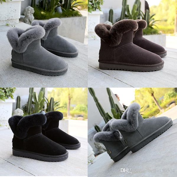 good quality snow boots winter real leather women australia classic ankle boots fur black grey brown womens girl shoes casual shoes big size
good quality snow boots winter real leather women australia classic ankle boots fur black grey brown womens girl shoes casual shoes big size