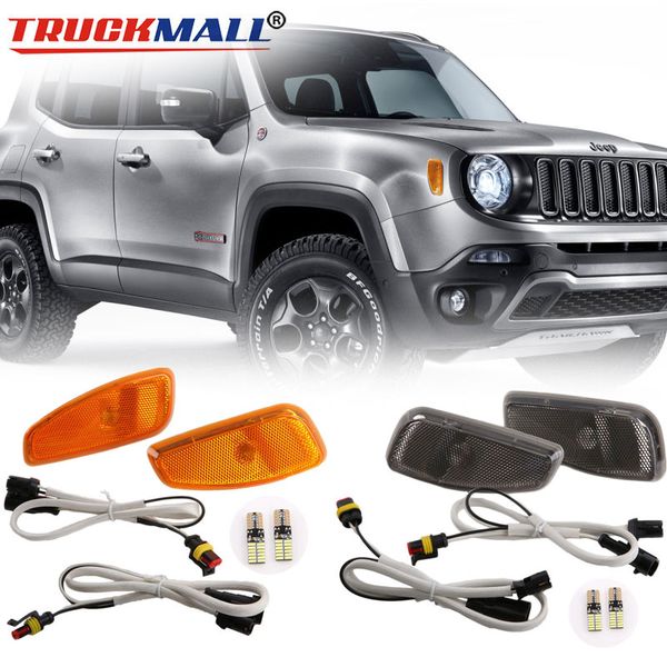 smoked lens amber led lights side marker turn signal lamps update kit with t10 lights bulb for renegade 2014 2015 2016
smoked lens amber led lights side marker turn signal lamps update kit with t10 lights bulb for renegade 2014 2015 2016